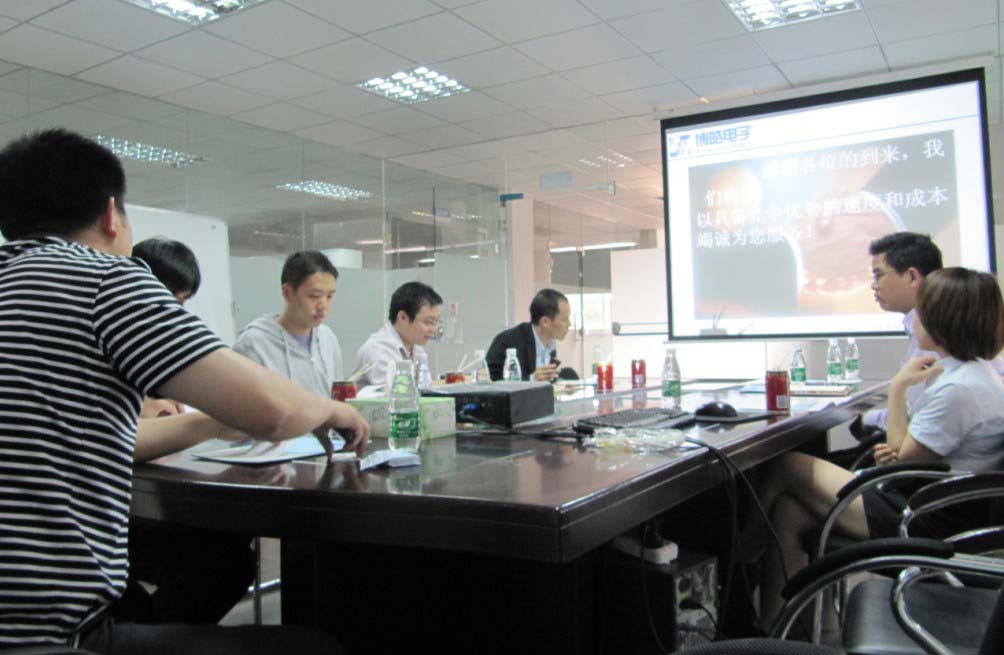 華為公司來東莞博皓電子硅膠制品廠