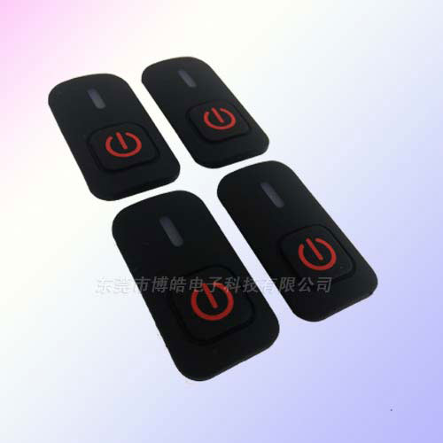 廠家定制震動采集分析儀硅膠按鍵|背3M膠硅膠按鍵