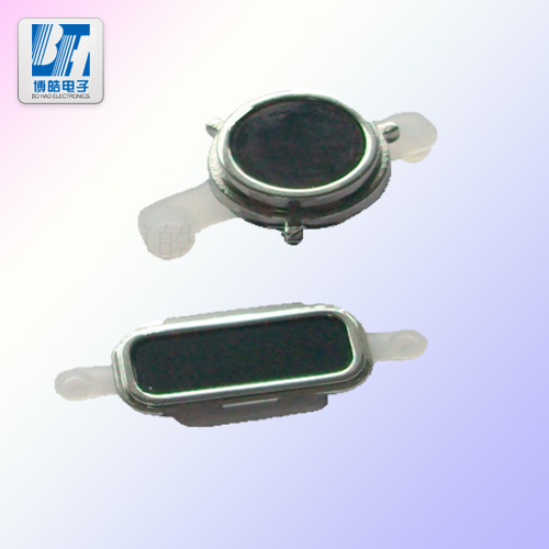 金屬質(zhì)感塑膠單點按鍵 黑色圓形電源鍵加工